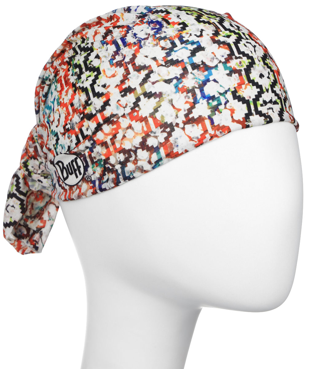 Бандана Buff Original Han, цвет: экрю, мультиколор. 108877.00. Размер универсальный108877.00 Бандана Buff Original Han, цвет: экрю, мультиколор. 108877.00. Размер универсальный108877.00Многофункциональная Buff бандана Original Han выполнена из мягкой микрофибры. Благодаря материалу Coolmax, влага моментально отводится наружу и высыхает, также обеспечивается 95% защита от ультрафиолетовых лучей. Специальная четырехканальная структура материала Coolmax Extreme формирует систему, которая выводит влагу наружу от кожи к внешнему слою ткани. Благодаря своевременному отводу влаги поддерживается нормальная температура тела, и снижается риск перегрева. Ткань обработана ионами серебра, обеспечивающими длительный антибактериальный эффект и предотвращающими появление запаха. Материал не теряет цвет и эластичность, не требует глажки. Бесшовная бандана-труба оформлена абстрактными узором и логотипом бренда. Модель можно носить на шее и на голове, как шейный платок, маску, бандану, шапку и подшлемник. Изделие очень эластично и принимает практически любую форму. Свойства материала позволяют использовать бандану в любое время года, при занятиях любым видом спорта, активного отдыха, туризма или рыбалки.