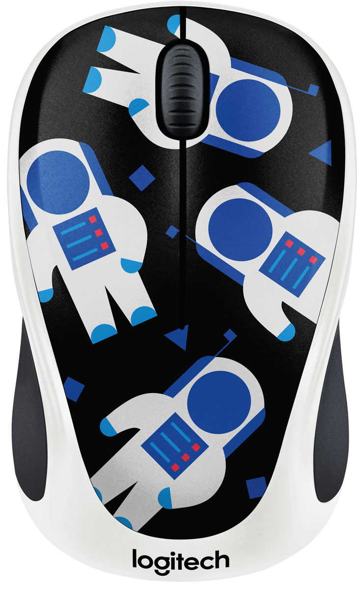 Logitech M238 Космонавт беспроводная мышь910-004716 Logitech M238 Космонавт беспроводная мышь910-004716Забудьте о рутине. Встречайте новую беспроводную мышь Logitech M238 из серии Party Collection, воплотившую в себе ваши самые смелые ожидания. Logitech M238 творит чудеса беспроводного подключения и поддерживает все функции для развлечений! Мышь M238 ярко выделяется на фоне других моделей. Она создана для стильных и жизнерадостных людей, на которых спокойные классические цвета навевают скуку. Logitech M238 всегда готова к приключениям. Ресурс предустановленной батареи позволит исследовать все неизведанные уголки Интернета. Сколько всего можно успеть за 12 месяцев!Совместимость с наиболее популярными операционными системами, такими как Windows, Mac, Chrome OS и Linux. Logitech M238 - симпатичная, удобная и легко подключается.Это любовь! Logitech M238 - компактная переносная мышь с мгновенным откликом, которая поддерживает стабильную связь с приемником на расстоянии до 10 м.Выберите понравившийся дизайн из девяти эксцентричных расцветок. От гипнотических узоров до взрывных коктейлей и космонавтов-романтиков. На этой вечеринке рады видеть всех!
