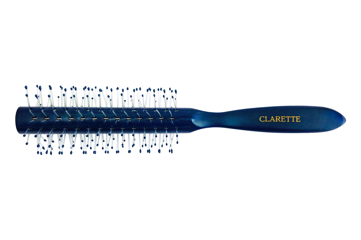 Clarette Щетка для волос круглая, цвет: синийCPB 624 Clarette Щетка для волос круглая, цвет: синийCPB 624Коллекция Clarette Перламутр- это расчески, щетки и термо-брашинги для ухода за волосами. Коллекция изготовлена из перламутрового пластика в яркой цветовой гамме. Щетка подходит для профессионального применения, легко поднимает корни волос, придавая объем прическе
