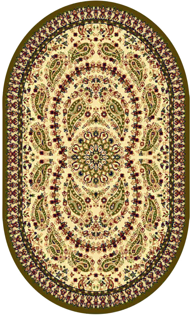 Ковер Kamalak tekstil, овальный, цвет: кремовый, 100 x 150 см. УК-0174УК-0174 Ковер Kamalak tekstil, овальный, цвет: кремовый, 100 x 150 см. УК-0174УК-0174Ковры-паласы выполнены из полипропилена. Ковры обладают хорошими показателями теплостойкости и шумоизоляции. Являются гиппоалергенными. За счет невысокого ворса ковры легко чистить. Вам придется по душе широкая гамма цветов и возможность гармонично оформить интерьер. Практичный и устойчивый к износу ворс - от постоянного хождения не истирается, не накапливает статическое электричество. Структура волокна в полипропиленовых моделях гладкая, поэтому грязь не может выесться, на ворсе она скапливается с трудом. Полипропилен не впитывает влагу, отталкивает водянистые пятна. Уход: Самый простой способ избавить изделие от грязи – пропылесосить его с обеих сторон (лицевой и изнаночной).Влажная уборка с применением шампуней и моющих средств не противопоказана. Если шерсти и шёлку универсальные чистящие составы не подходят, то для синтетики они придутся в самый раз.Хранить их нужно рулоном, не складывая «салфеткой».При надлежащем уходе синтетический ковёр прослужит долго, не утратив ни яркости узора, ни блеска ворса, ни его упругости.