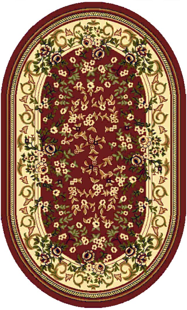 Ковер Kamalak tekstil, овальный, цвет: кремовый, 60 x 110 см. УК-0136УК-0136 Ковер Kamalak tekstil, овальный, цвет: кремовый, 60 x 110 см. УК-0136УК-0136Ковры-паласы выполнены из полипропилена. Ковры обладают хорошими показателями теплостойкости и шумоизоляции. Являются гиппоалергенными. За счет невысокого ворса ковры легко чистить. Вам придется по душе широкая гамма цветов и возможность гармонично оформить интерьер. Практичный и устойчивый к износу ворс - от постоянного хождения не истирается, не накапливает статическое электричество. Структура волокна в полипропиленовых моделях гладкая, поэтому грязь не может выесться, на ворсе она скапливается с трудом. Полипропилен не впитывает влагу, отталкивает водянистые пятна. Уход: Самый простой способ избавить изделие от грязи – пропылесосить его с обеих сторон (лицевой и изнаночной).Влажная уборка с применением шампуней и моющих средств не противопоказана. Если шерсти и шёлку универсальные чистящие составы не подходят, то для синтетики они придутся в самый раз.Хранить их нужно рулоном, не складывая «салфеткой».При надлежащем уходе синтетический ковёр прослужит долго, не утратив ни яркости узора, ни блеска ворса, ни его упругости.
