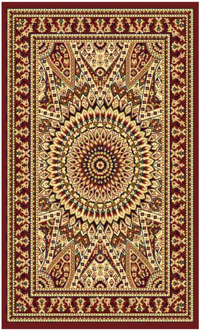 Ковер Kamalak tekstil, прямоугольный, цвет: кремовый, 100 x 150 см. УК-0425УК-0425 Ковер Kamalak tekstil, прямоугольный, цвет: кремовый, 100 x 150 см. УК-0425УК-0425Ковры-паласы выполнены из полипропилена. Ковры обладают хорошими показателями теплостойкости и шумоизоляции. Являются гиппоалергенными. За счет невысокого ворса ковры легко чистить. Вам придется по душе широкая гамма цветов и возможность гармонично оформить интерьер. Практичный и устойчивый к износу ворс - от постоянного хождения не истирается, не накапливает статическое электричество. Структура волокна в полипропиленовых моделях гладкая, поэтому грязь не может выесться, на ворсе она скапливается с трудом. Полипропилен не впитывает влагу, отталкивает водянистые пятна. Уход: Самый простой способ избавить изделие от грязи – пропылесосить его с обеих сторон (лицевой и изнаночной).Влажная уборка с применением шампуней и моющих средств не противопоказана. Если шерсти и шёлку универсальные чистящие составы не подходят, то для синтетики они придутся в самый раз.Хранить их нужно рулоном, не складывая «салфеткой».При надлежащем уходе синтетический ковёр прослужит долго, не утратив ни яркости узора, ни блеска ворса, ни его упругости.