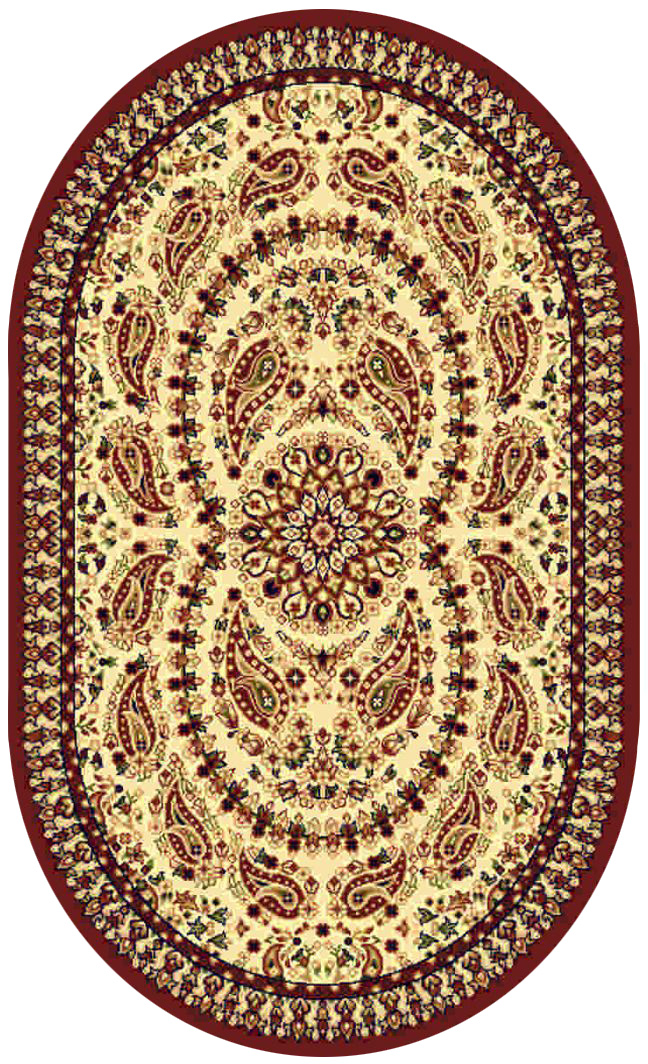 Ковер Kamalak tekstil, овальный, 100 x 150 см. УК-0186УК-0186 Ковер Kamalak tekstil, овальный, 100 x 150 см. УК-0186УК-0186Ковер Kamalak Tekstil изготовлен из прочного синтетического материала heat-set, улучшенного варианта полипропилена (эта нить получается в результате его дополнительной обработки). Полипропилен износостоек, нетоксичен, не впитывает влагу, не провоцирует аллергию. Структура волокна в полипропиленовых коврах гладкая, поэтому грязь не будет въедаться и скапливаться на ворсе. Практичный и износоустойчивый ворс не истирается и не накапливает статическое электричество. Ковер обладает хорошими показателями теплостойкости и шумоизоляции. Оригинальный рисунок позволит гармонично оформить интерьер комнаты, гостиной или прихожей. За счет невысокого ворса ковер легко чистить. При надлежащем уходе синтетический ковер прослужит долго, не утратив ни яркости узора, ни блеска ворса, ни упругости. Самый простой способ избавить изделие от грязи - пропылесосить его с обеих сторон (лицевой и изнаночной). Влажная уборка с применением шампуней и моющих средств не противопоказана. Хранить рекомендуется в свернутом рулоном виде.