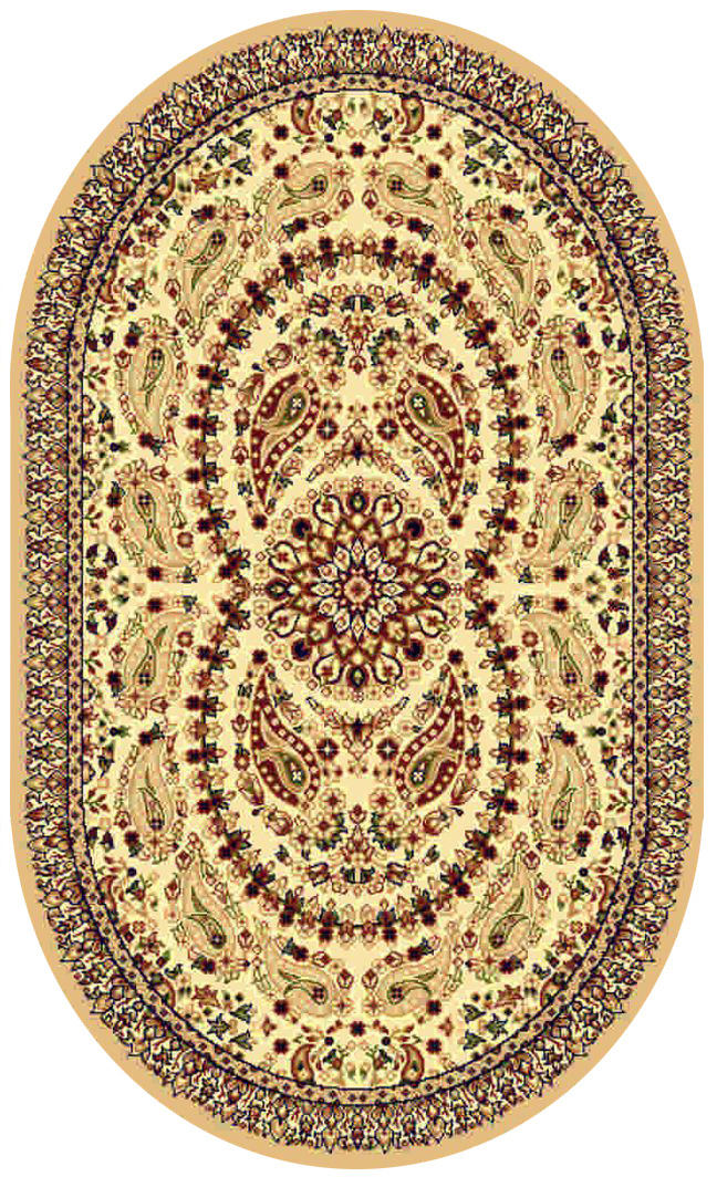 Ковер Kamalak tekstil, овальный, 100 x 150 см. УК-0168УК-0168 Ковер Kamalak tekstil, овальный, 100 x 150 см. УК-0168УК-0168Ковер Kamalak Tekstil изготовлен из прочного синтетического материала heat-set, улучшенного варианта полипропилена (эта нить получается в результате его дополнительной обработки). Полипропилен износостоек, нетоксичен, не впитывает влагу, не провоцирует аллергию. Структура волокна в полипропиленовых коврах гладкая, поэтому грязь не будет въедаться и скапливаться на ворсе. Практичный и износоустойчивый ворс не истирается и не накапливает статическое электричество. Ковер обладает хорошими показателями теплостойкости и шумоизоляции. Оригинальный рисунок позволит гармонично оформить интерьер комнаты, гостиной или прихожей. За счет невысокого ворса ковер легко чистить. При надлежащем уходе синтетический ковер прослужит долго, не утратив ни яркости узора, ни блеска ворса, ни упругости. Самый простой способ избавить изделие от грязи - пропылесосить его с обеих сторон (лицевой и изнаночной). Влажная уборка с применением шампуней и моющих средств не противопоказана. Хранить рекомендуется в свернутом рулоном виде.