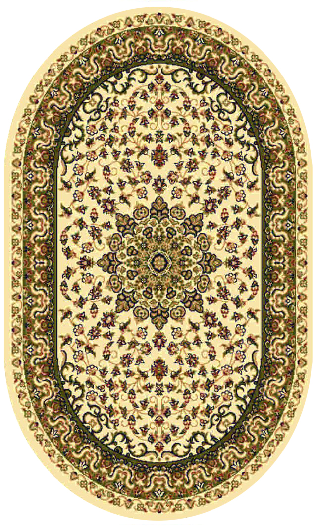 Ковер Kamalak tekstil, овальный, цвет: кремовый, 60 x 110 см. УК-0206УК-0206 Ковер Kamalak tekstil, овальный, цвет: кремовый, 60 x 110 см. УК-0206УК-0206Ковры-паласы выполнены из полипропилена. Ковры обладают хорошими показателями теплостойкости и шумоизоляции. Являются гиппоалергенными. За счет невысокого ворса ковры легко чистить. Вам придется по душе широкая гамма цветов и возможность гармонично оформить интерьер. Практичный и устойчивый к износу ворс - от постоянного хождения не истирается, не накапливает статическое электричество. Структура волокна в полипропиленовых моделях гладкая, поэтому грязь не может выесться, на ворсе она скапливается с трудом. Полипропилен не впитывает влагу, отталкивает водянистые пятна. Уход: Самый простой способ избавить изделие от грязи – пропылесосить его с обеих сторон (лицевой и изнаночной).Влажная уборка с применением шампуней и моющих средств не противопоказана. Если шерсти и шёлку универсальные чистящие составы не подходят, то для синтетики они придутся в самый раз.Хранить их нужно рулоном, не складывая «салфеткой».При надлежащем уходе синтетический ковёр прослужит долго, не утратив ни яркости узора, ни блеска ворса, ни его упругости.