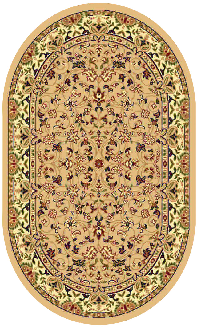 Ковер Kamalak tekstil, овальный, цвет: бежевый, 60 x 110 см. УК-0160УК-0160 Ковер Kamalak tekstil, овальный, цвет: бежевый, 60 x 110 см. УК-0160УК-0160Ковры-паласы выполнены из полипропилена. Ковры обладают хорошими показателями теплостойкости и шумоизоляции. Являются гиппоалергенными. За счет невысокого ворса ковры легко чистить. Вам придется по душе широкая гамма цветов и возможность гармонично оформить интерьер. Практичный и устойчивый к износу ворс - от постоянного хождения не истирается, не накапливает статическое электричество. Структура волокна в полипропиленовых моделях гладкая, поэтому грязь не может выесться, на ворсе она скапливается с трудом. Полипропилен не впитывает влагу, отталкивает водянистые пятна. Уход: Самый простой способ избавить изделие от грязи – пропылесосить его с обеих сторон (лицевой и изнаночной).Влажная уборка с применением шампуней и моющих средств не противопоказана. Если шерсти и шёлку универсальные чистящие составы не подходят, то для синтетики они придутся в самый раз.Хранить их нужно рулоном, не складывая «салфеткой».При надлежащем уходе синтетический ковёр прослужит долго, не утратив ни яркости узора, ни блеска ворса, ни его упругости.