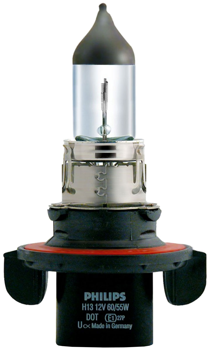 Галогенная автомобильная лампа Philips H13 12V-60/55W (P26.4t) 9008C19008C1 Галогенная автомобильная лампа Philips H13 12V-60/55W (P26.4t) 9008C19008C1Уже в течение 100 лет компания Philips остается в авангарде автомобильного освещения, внедряя технологические инновации, которые впоследствии становятся стандартом для всей отрасли. Сегодня каждый второй автомобиль в Европе и каждый третий в мире оснащены световым оборудованием Philips.Соответствие нормам ECEPhilips Automotive предлагает лучшие в классе продукты и услуги на рынке оригинальных комплектующих и послепродажного обслуживания автомобилей. Наши продукты производятся из высококачественных материалов и соответствуют самым высоким стандартам, чтобы обеспечить максимальную безопасность и комфортное вождение для автомобилистов. Вся продукция проходит тщательное тестирование, контроль и сертификацию (ISO 9001, ISO 14001 и QSO 9000) в соответствии с самыми высокими требованиями ECE.Многократное использованиеГде использовать лампу на 12 В? Решения Philips Automotive удовлетворят все нужды автомобилистов: дальний свет, ближний свет, передние противотуманные фары, передние и боковые указатели поворота, задние указатели поворота, стоп-сигналы, фонари заднего хода, задние противотуманные фонари, освещение номерного знака, задние габаритные/стояночные фонари, освещение салона.Напряжение: 12 вольт