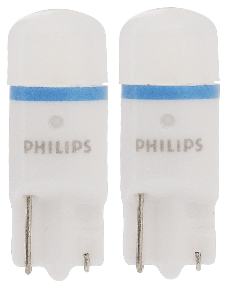 Светодиодные лампы для салона X-tremeVision LED Philips, W5W (T10) 2 шт, 8000K. 12799 8000KX212799 8000KX2 Светодиодные лампы для салона X-tremeVision LED Philips, W5W (T10) 2 шт, 8000K. 12799 8000KX212799 8000KX2X-treme Vision LED 8000K от Philips Мощный яркий белый свет в 4000 K , является отличной и экономичной заменой стандартной лампы накаливания для внутреннего освещения 12В/24В. Доступен в Festoon 14x30, Festoon 10,5x38, Festoon 10,5x43, Wedge base