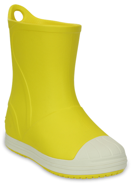Сапоги резиновые детские Crocs Bump It Boot, цвет: желтый. 203515-73K. Размер C12 (29)