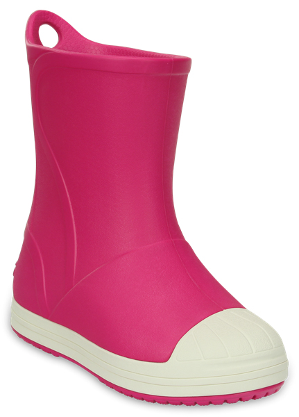 Сапоги резиновые детские Crocs Bump It Boot, цвет: розовый. 203515-6MI. Размер C9 (26)