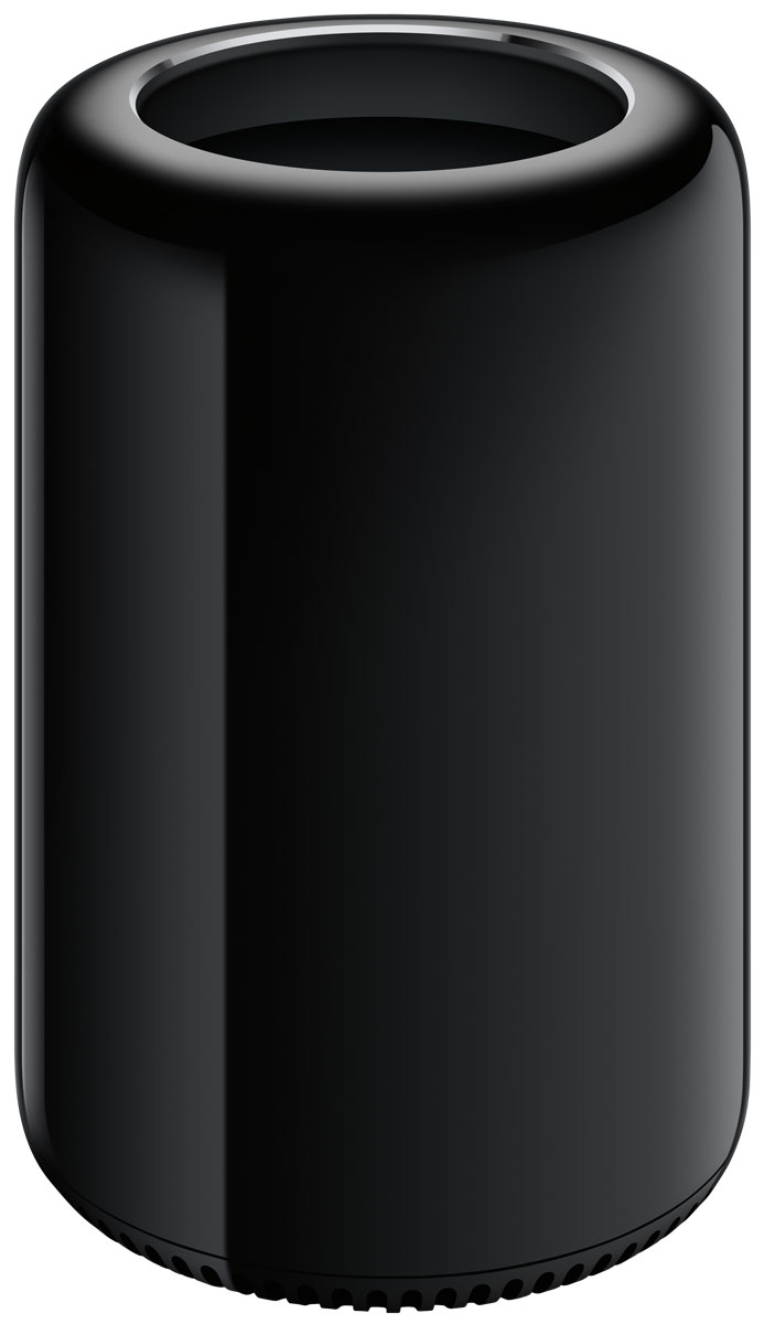 Apple Mac Pro настольный компьютер (ME253RU/A)ME253RU/A Apple Mac Pro настольный компьютер (ME253RU/A)ME253RU/AApple Mac Pro - нечто принципиально новое и непохожее на всё, что делалось раньше. Этот профессиональный настольный компьютер обеспечит невероятную производительность во всех аспектах.Мощь наполняет новый Mac Pro на всех уровнях — начиная с процессора Intel Xeon E5 нового поколения, который объединяет 4, 6, 8 или 12 процессорных ядер на одном чипе. А кэш третьего уровня объёмом 10 МБ, технология PCI Express Gen 3 с пропускной способностью 40 ГБ/с и команды с плавающей запятой объёмом 256 бит обеспечивают стабильную работу на ошеломительной скорости. Каждая деталь нового Mac Pro оптимизирована для максимальной производительности. Например, четырёхканальный контроллер памяти DDR3, работающий на частоте 1866 МГц. Он поддерживает до 64 ГБ памяти и обеспечивает пропускную способность до 60 ГБ/с, поэтому даже самые ресурсоёмкие задачи выполняются практически мгновенно. А благодаря технологии ECC ни один процесс рендеринга, экспорта видео или создания симуляции не будет остановлен из-за неожиданных ошибок. Обычно профессиональные компьютеры обязаны своей мощностью центральному процессору. Но сегодня производительность графических процессоров возросла настолько, что разработчики программного обеспечения стали использовать этот ресурс для своих приложений. В данной модели установлено целых два графических процессора AMD FirePro уровня рабочих станций.В каждом из них — 2 ГБ, 3 ГБ или 6 ГБ выделенной видеопамяти и до 2048 потоковых процессоров. Теперь вы можете редактировать видео с разрешением 4K с одновременным рендерингом в фоновом режиме. И при этом у вас будет достаточно мощности, чтобы подключить до трёх мониторов с разрешением 4K. Флэш-накопители PCI Express нового поколения не имеют аналогов. Они работают до 2,4 раза быстрее, чем самые быстрые полупроводниковые диски SATA, и в 10 раз быстрее, чем жёсткие диски SATA 7200 об/мин. Обычно системы флэш-накопителей соединяются шинами SATA, разработанными для жёстких дисков с более низкой скоростью вращения. Однако новый Mac Pro создан на базе передовой технологии флэш-контроллеров PCI Express, которая обеспечивает самую высокую скорость полупроводниковых дисков, доступную в десктопах.Беспрецедентная мощь Mac Pro заключена в невероятно компактном корпусе. Это стало возможным благодаря уникальному единому теплообменному контуру. Вместо многочисленных радиаторов и вентиляторов, охлаждающих процессор и графические карты, мы спроектировали систему вокруг цельного блока прессованного алюминия, чтобы обеспечить максимальный воздушный поток и теплоёмкость. Тепло отводится от центрального и графических процессоров и распределяется по этой сердцевине. Если один процессор загружен меньше остальных, дополнительная теплоёмкость распределяется наиболее эффективным способом.Один большой вентилятор нагнетает воздух вверх через отверстия в нижней части корпуса. Воздух проходит вертикально через центр устройства, поглощает тепло и отводит его наверх. Простое и элегантное решение. K тому же удивительно бесшумное. Чтобы достичь этого, инженерам пришлось пересмотреть каждый параметр: количество лопастей, расстояние между лопастями и даже их форму.Уникальный дизайн и прекрасная внешняя отделка нового Mac Pro выполнены с невероятной точностью. А благодаря высоте всего 25,1 см и диаметру 16,7 см этот профессиональный настольный компьютер действительно легко умещается на рабочем столе.