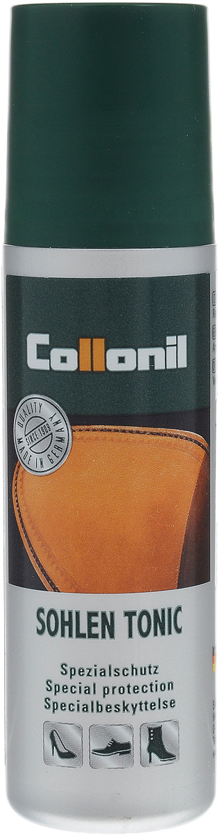 Пропитка для кожаной подошвы Collonil Sohlen Tonic, 75 мл5453 000 Пропитка для кожаной подошвы Collonil Sohlen Tonic, 75 мл5453 000Пропитка Collonil Sohlen Tonic - жидкое средство для ухода за кожаной подошвой обуви. Средство пропитывает кожаную подошву, делает ее прочнее, предотвращает попадание влаги с подошвы на верхний слой кожи, сохраняет дыхательную способность кожи. Использование средства повышает износостойкость обуви. Уважаемые клиенты! Обращаем ваше внимание на возможные изменения в дизайне упаковки. Качественные характеристики товара остаются неизменными. Поставка осуществляется в зависимости от наличия на складе.