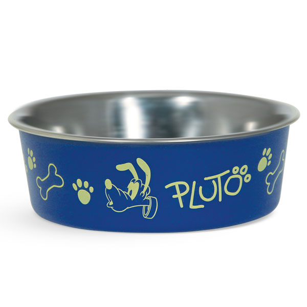 Миска для животных Triol Disney. Pluto, 750 млWD3004 Миска для животных Triol Disney. Pluto, 750 млWD3004Миска для животных Triol Disney. Pluto - металлическая миска с пластиковым покрытием. Резиновое кольцо в основании миски препятствует ее скольжению во время использования. Имеет яркий дизайн.Объем: 750 мл
