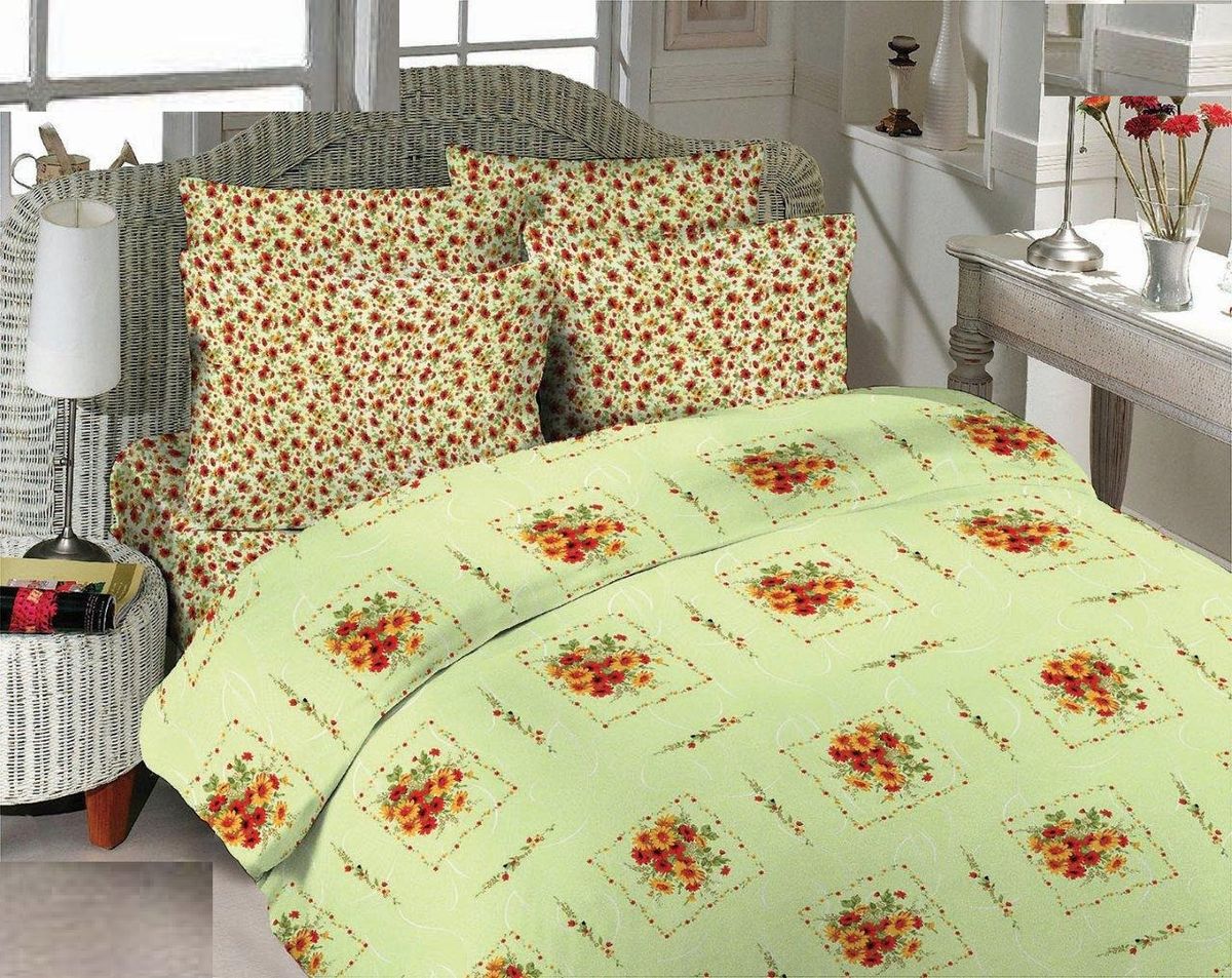 Комплект белья Liya Home Collection Идиллия, 2-спальный с евро простыней, наволочки 70x701515150000199 Комплект белья Liya Home Collection Идиллия, 2-спальный с евро простыней, наволочки 70x701515150000199Комплект белья Liya Home Collection Идиллия состоит из пододеяльника, простыни и двух наволочек. Изделия выполнены из хлопка (70%) и полиэстера (30%).Хлопок является классическим примером гигроскопичности, гигиеничности, натуральности и простоты. Сочетание его с полиэстером лишает ткань присущих хлопку недостатков. Изделия из хлопка с полиэстером не выгорают, не растягиваются, дольше используются. Постельное белье из хлопка с полиэстером имеет двукратную продолжительность эксплуатации, по сравнению с чистым хлопком, оно не мнется и сохнет очень быстро.