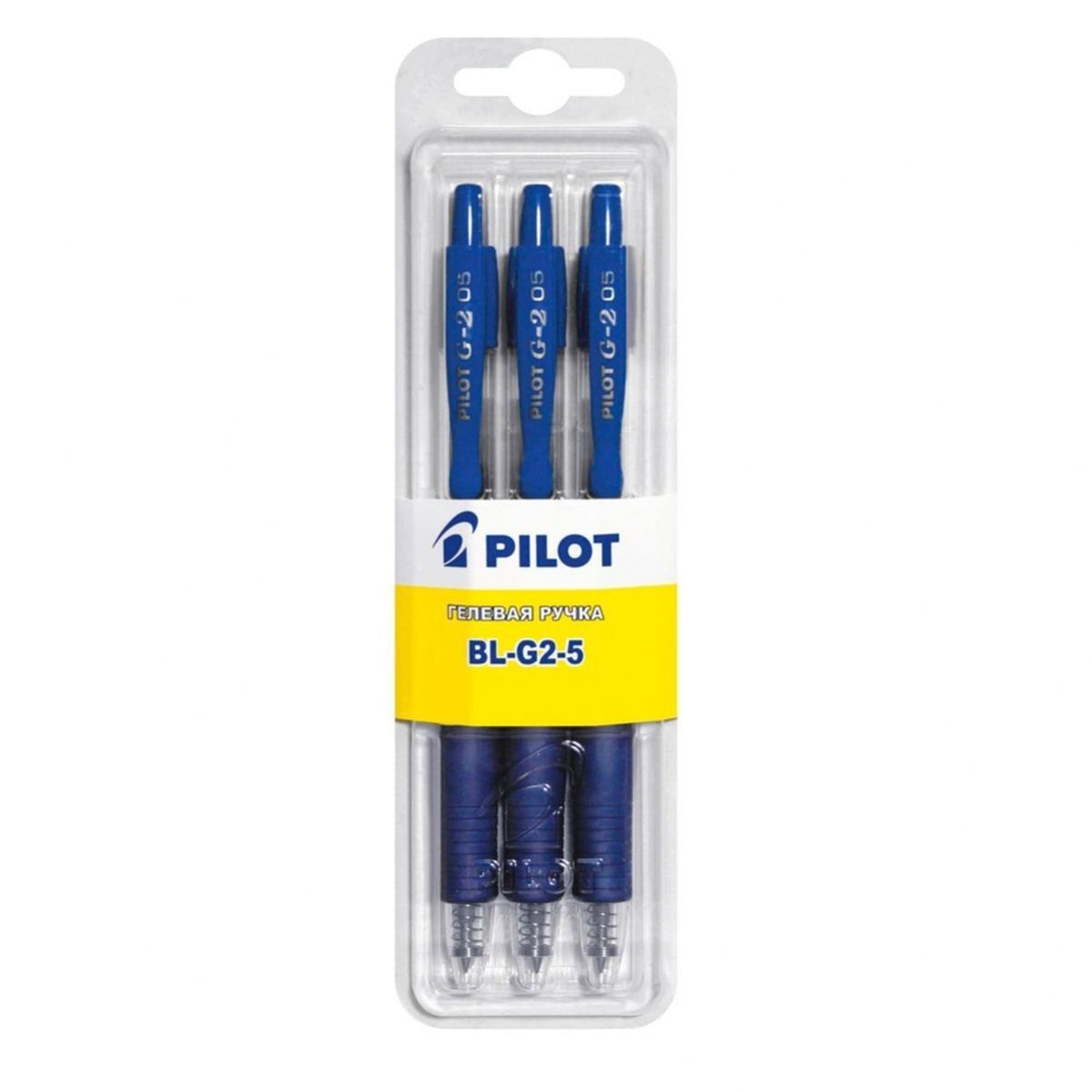 Pilot Набор гелевых ручек BL-G2-5 цвет синий 3 шт
