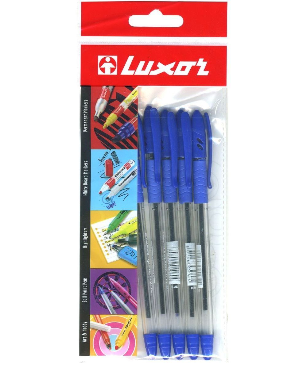 Luxor Набор шариковых ручек Spark ll Stars цвет чернил синий 5 шт1590/5C Luxor Набор шариковых ручек Spark ll Stars цвет чернил синий 5 шт1590/5CНабор шариковых ручек Luxor Spark ll Stars - незаменимый предмет на любом рабочем столе. Корпус ручек выполнен из прочного прозрачного пластика.Шариковая ручка имеет резиновый упор для пальцев, что обеспечивает комфорт и удобство при письме. Колпачок дополнен прищепкой. Ширина линии - 0,5 мм. Такая ручка обеспечит четкий цвет и мягкое письмо.В наборе 5 ручек.