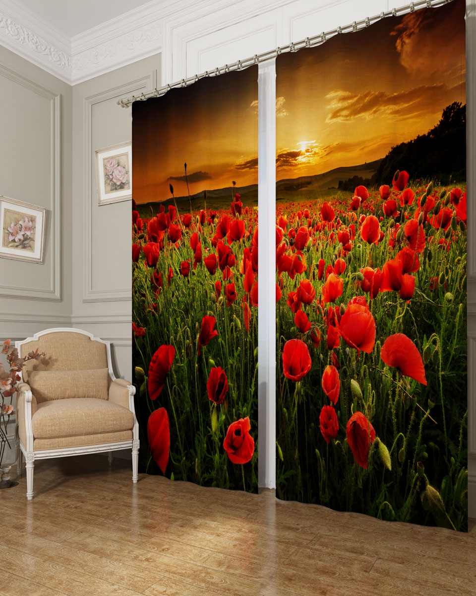 Комплект фотоштор Сирень Природа на закате, на ленте, высота 260 см02161-ФШ-БЛ-001 Комплект фотоштор Сирень Природа на закате, на ленте, высота 260 см02161-ФШ-БЛ-001Фотошторы Сирень Природа на закате, выполненные из блэкаута, отлично дополнят украшение любого интерьера. Блэкаут - это трехслойная светонепроницаемая ткань - 100% полиэстер, по структуре напоминает плотный хлопок, очень мягкий,с небольшим сероватым оттенком из-за черной нити, входящей в состав ткани. Блэкаут не требует особого ухода, хорошо драпируется. Пропускает солнечные лучи не более 5%. Крепление на карниз при помощи шторной ленты на крючки. В комплекте 2 шторы. Ширина одного полотна: 145 см.Высота штор: 260 см.Рекомендации по уходу: стирка при 30 градусах, гладить при температуре до 110 градусов.Изображение на мониторе может немного отличаться от реального.