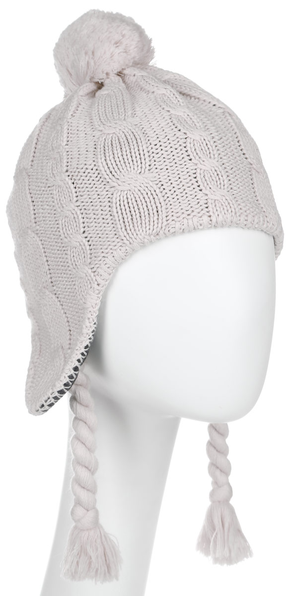 Шапка женская Jack Wolfskin Stormlock Pompom Cap W, цвет: бежевый. 1905081-5045. Размер 51/541905081-5045 Шапка женская Jack Wolfskin Stormlock Pompom Cap W, цвет: бежевый. 1905081-5045. Размер 51/541905081-5045Вязаная шерстяная шапка Jack Wolfskin с согревающей флисовой внутренней стороной. На улице сохраняет уши в тепле: для вязаной шапки Stormlock Pompom использовалась комбинация из шерсти и флиса. Внешний материал из натуральной шерсти скомбинирован с синтетическим волокном, поэтому он особенно хорошо согревает и быстро высыхает. Внутри очень теплый флис обеспечивает приятное ощущение комфорта, когда вы путешествуете в холодную погоду. Кроме того, материал ветронепроницаемый и дышащий, поэтому защищает голову от холода.Модель выполнена крупным вязанным узором, ушки шапки немного удлинены и оформлены декоративными канатиками. Верх шапки дополнен пушистым помпоном. Шапка не только теплый головной убор, но и изящный аксессуар. Она подчеркнет ваш стиль и индивидуальность!