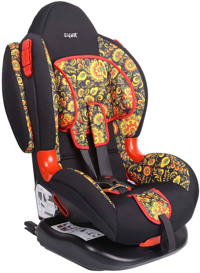 Siger Art Автокресло Кокон IsoFix ХохломаKRES0297 Siger Art Автокресло Кокон IsoFix ХохломаKRES0297Детское автокресло Siger «Кокон Isofix» для детей 1 года до 7 лет, весом от 9 кг до 25 кг. Возрастная группа 1/2.Детское автокресло Siger «Кокон Isofix» относится к возрастной группе 1/2, для детей от 1 года до 7 лет, весом от 9 кг до 25 кг.Мягкий подголовник, специальная ортопедическая спинка и накладки внутренних ремней повышают уровень комфорта во время поездки. Специальные пластиковые накладки и направляющие штатного ремня гарантируют правильное прохождение ремня безопасности.Автокресло Siger «Кокон Isofix» имеет ярко-выраженную боковую и тыльную защиту головы. Чехол изготовлен из качественного износостойкого и гипоаллергенного материала. 6 положений регулировки наклона автокресла позволяют ребенку удобно спать в дороге. За счет европейской системы крепления Isofix достигается безошибочная установка кресла в два «щелчка». Автокресло крепится к силовому каркасу автомобиля, что обеспечивает повышенную безопасность. Детские удерживающие устройства Siger разработаны и сделаны в России с учетом анатомии российских детей. Двухпозиционная регулировка внутренних ремней позволяет адаптировать кресло Siger «Кокон Isofix» под зимнюю и летнюю одежду ребенка. Автокресло успешно прошло все необходимые краш-тесты и имеет сертификат соответствия техническому регламенту РФ и таможенному союзу.