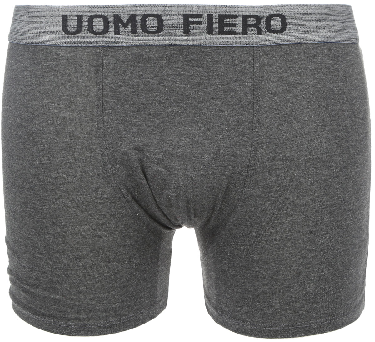 Трусы-шорты мужские Uomo Fiero Melange, цвет: темно-серый меланж. 027FH. Размер XL (50)