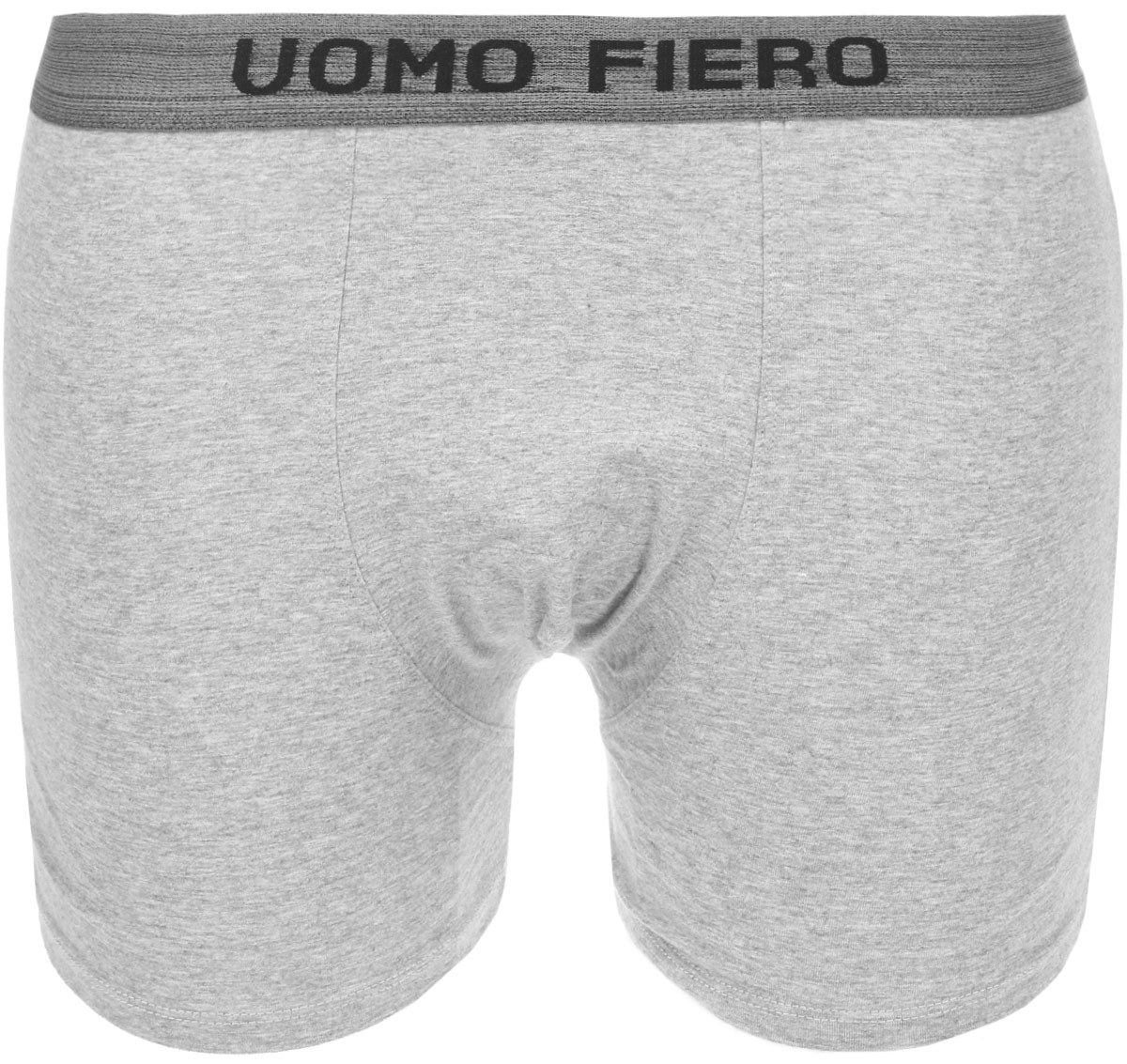 Трусы-шорты мужские Uomo Fiero Melange, цвет: светло-серый меланж. 027FH. Размер M (46)