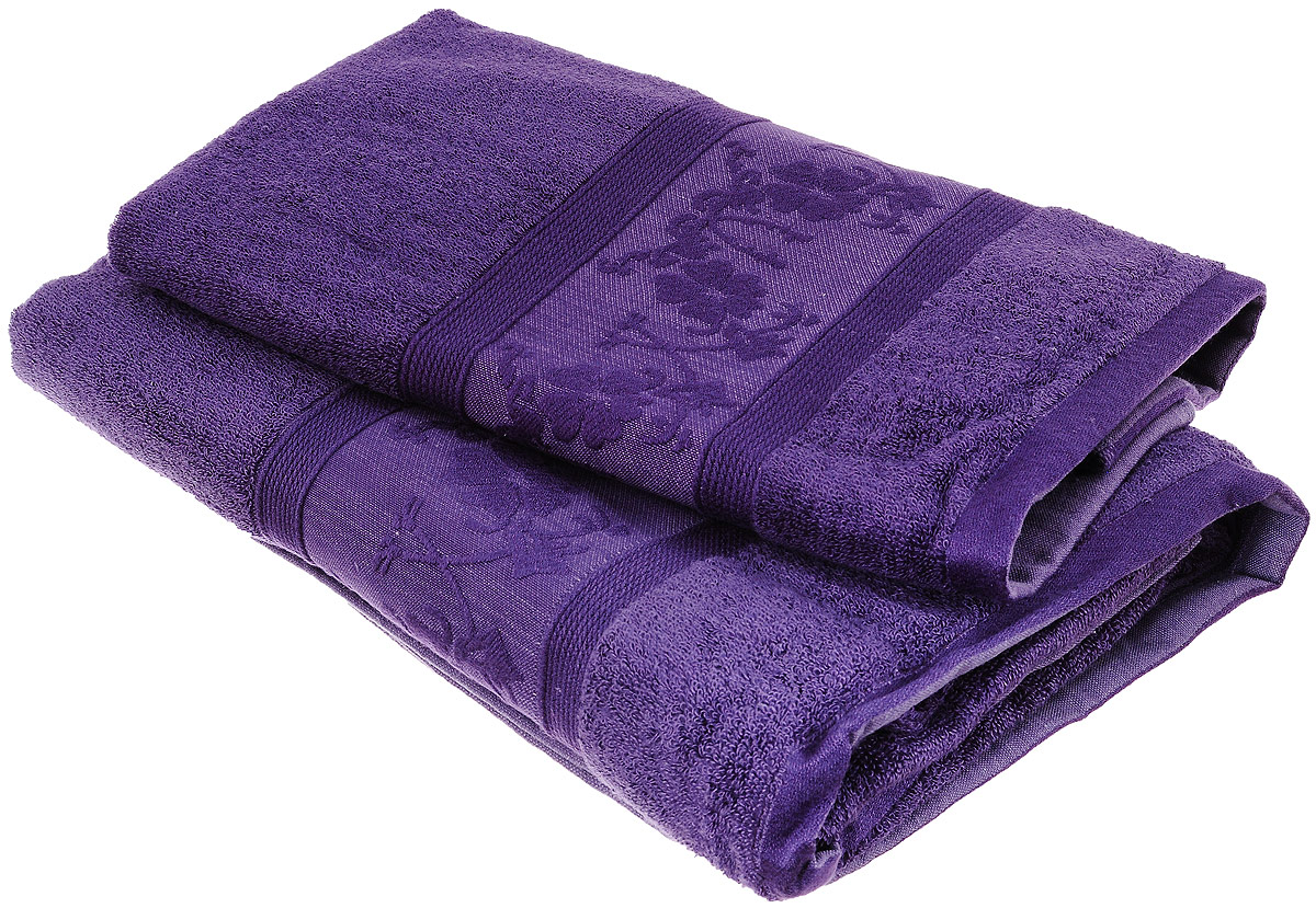 Набор бамбуковых полотенец Home Textile Цветы, цвет: фиолетовый, 2 шт10503 Набор бамбуковых полотенец Home Textile Цветы, цвет: фиолетовый, 2 шт10503Набор Home Textile Цветы состоит из двух полотенец разного размера, выполненных из бамбука с добавлением хлопка (70% бамбук, 30% хлопок). Полотенца имеют гладкую, шелковистую, приятную на ощупь текстуру, бордюры декорированы вышивкой с цветочным узором. Мягкие и уютные, они прекрасно впитывают влагу, легко стираются и быстро сохнут. Кроме того, бамбуковые полотенца отличаются высокой износоустойчивостью и долгим сроком службы, а также обладают антибактериальными свойствами.Такой набор полотенец подарит массу положительных эмоций и приятных ощущений.
