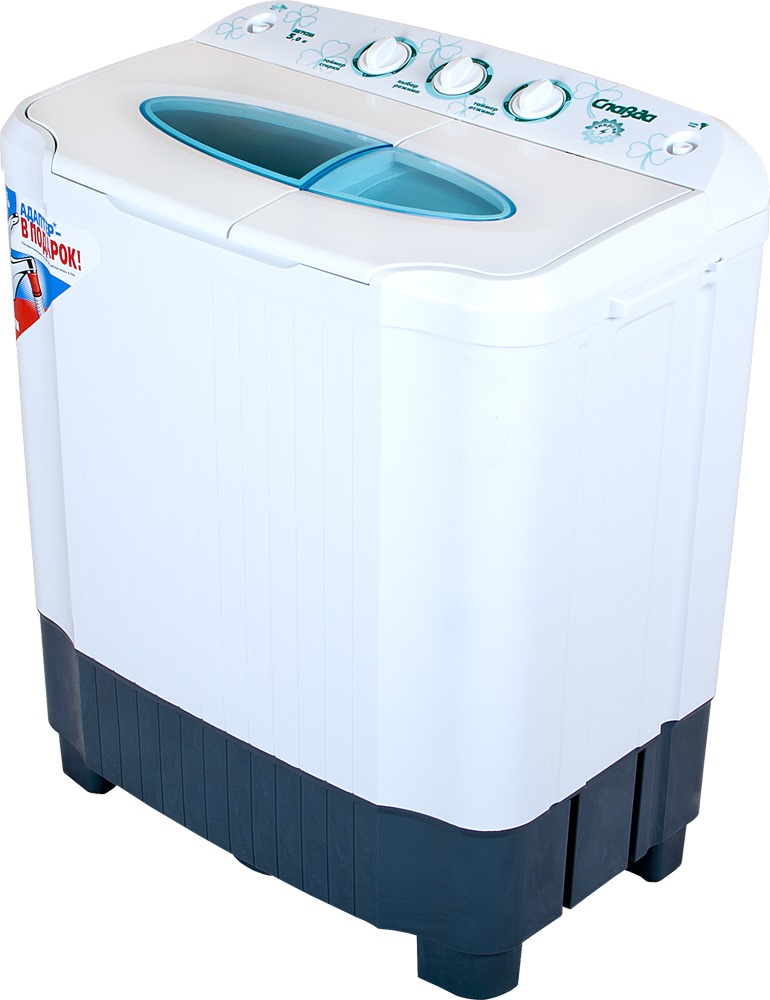 Славда WS-50PET стиральная машина4650000914553 Славда WS-50PET стиральная машина4650000914553Стиральная машина полуавтомат Славда WS-50PET российского производства с вертикальной загрузкой имеет бак объемом 5 кг, а также механическое управление. Новый, более мощный двигатель, повышает эффективность стирки. Эксклюзивная форма активатора, направлено распределяет потоки воды, что улучшает качество стирки.