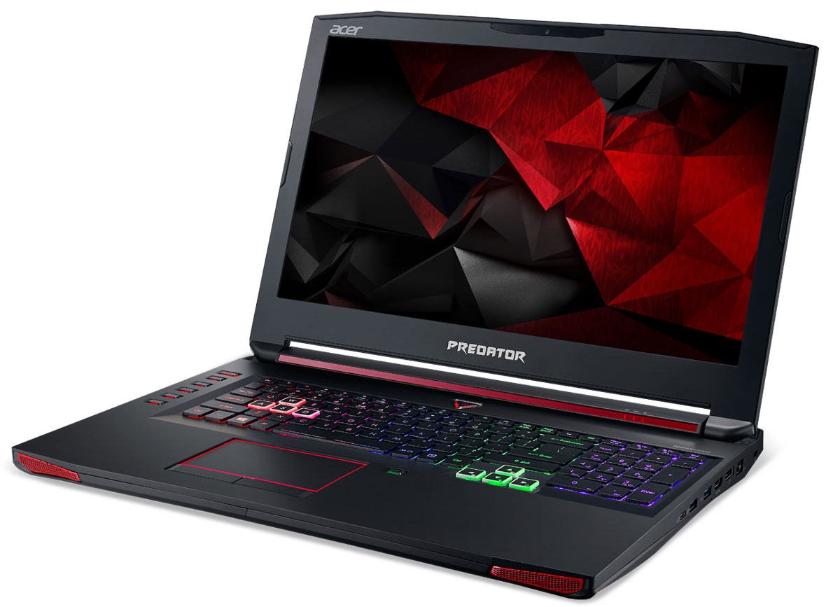 Acer Predator G9-792, Black (G9-792-73Z4)G9-792-73Z4 Acer Predator G9-792, Black (G9-792-73Z4)G9-792-73Z4Впечатляющая мощность и превосходный стиль - все это в одном ноутбуке. Острые и агрессивные черты напоминают космические крейсеры, а выхлопные отверстия сзади дополняют агрессивный дизайн ноутбуку. Acer Predator G9-792 оснащен высокотехнологичным аппаратным обеспечением и инновационной системой охлаждения. В аппаратную конфигурацию ноутбука входит процессор Intel Core i7 шестого поколения, оперативная память DDR4 и дискретная видеокарта NVIDIA GeForce GTX 970M. Мощные компоненты обеспечивают высокую скорость в современных играх и тяжелых приложениях, например при редактировании видео.Легко обжечься в пылу настоящей битвы. Сохраняйте хладнокровие благодаря усовершенствованной технологии охлаждения. Cooler Master поможет снизить температуру и повысить производительность. А решение Predator FrostCore пригодится вам во время жарких игровых баталий.Отсутствие задержек при подключении зачастую решает исход сетевых поединков. Управляйте подключением к Интернету с помощью технологии Killer DoubleShot Pro. Эта технология позволяет выбрать, какие приложения могут получить доступ к драгоценной пропускной способности. И самое главное - она позволяет использовать для доступа в Интернет проводные и беспроводные подключения одновременно.Predator DustDefender защитит основные компоненты вашего устройства от грязи и пыли. Переменное направление воздушного потока и ультратонкий вентилятор толщиной всего 0,1 мм AeroBlade, полностью выполненный из металла и отличающийся улучшенными аэродинамическими характеристиками, защитит устройство от скопления пыли.Благодаря программе PredatorSense в вашем распоряжении окажутся расширенные настройки для создания уникальной игровой атмосферы. PredatorSense предоставляет доступ к таким игровым функциям, как профили макросов клавиатуры, позволяющие переключаться между игровой конфигурацией и регулировать подсветку.Клавиатура Predator ProZone RGB имеет настраиваемые области подсветки, для которых можно выбрать любые из 16 миллионов доступных цветов, и программируемые макропрофили, которыми можно обмениваться с другими пользователями. Дополнительная цифровая клавиатура и специальные кнопки для макросов обеспечивают необходимый контроль.Предметом гордости Acer Predator G9-792 является звуковая система SoundPound 2.1 с 2 динамиками и сабвуфером и технологией Dolby Audio для глубокого звучания.Точные характеристики зависят от модификации.Ноутбук сертифицирован EAC и имеет русифицированную клавиатуру и Руководство пользователя.