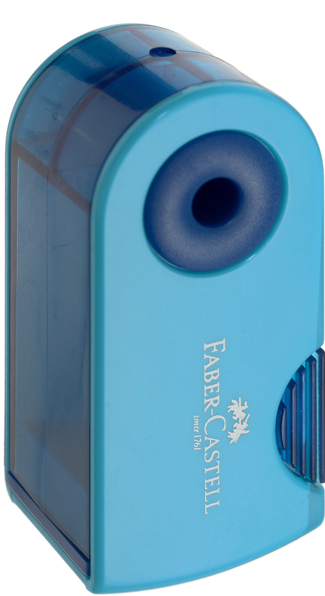 Faber-Castell Мини-точилка Sleeve цвет синий голубой182712_синий Faber-Castell Мини-точилка Sleeve цвет синий голубой182712_синийМини-точилка Faber-Castell Sleeve выполнена из прочного пластика.В точилке имеется одно отверстие для карандашей классического диаметра. Эргономичная форма контейнераобеспечивает стабильное положение кисти. Карандаш затачивается легко иаккуратно, а опилки после заточки остаются в специальном контейнереповышенной вместимости.