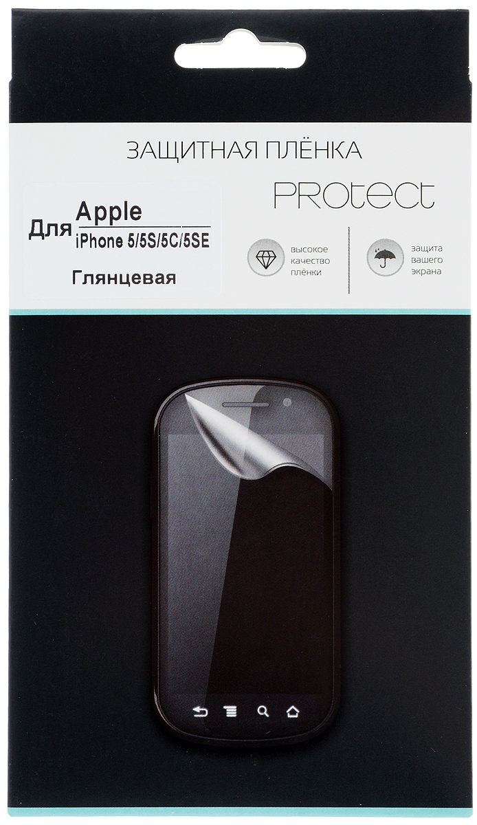 Protect защитная пленка для Apple iPhone 5/5s/5c, глянцевая30247 Protect защитная пленка для Apple iPhone 5/5s/5c, глянцевая30247Защитная пленка Protect предохранит дисплей Apple iPhone 5/5s/5c от пыли, царапин, потертостей и сколов. Пленка обладает повышенной стойкостью к механическим воздействиям, оставаясь при этом полностью прозрачной. Она практически незаметна на экране гаджета и сохраняет все характеристики цветопередачи и чувствительности сенсора.