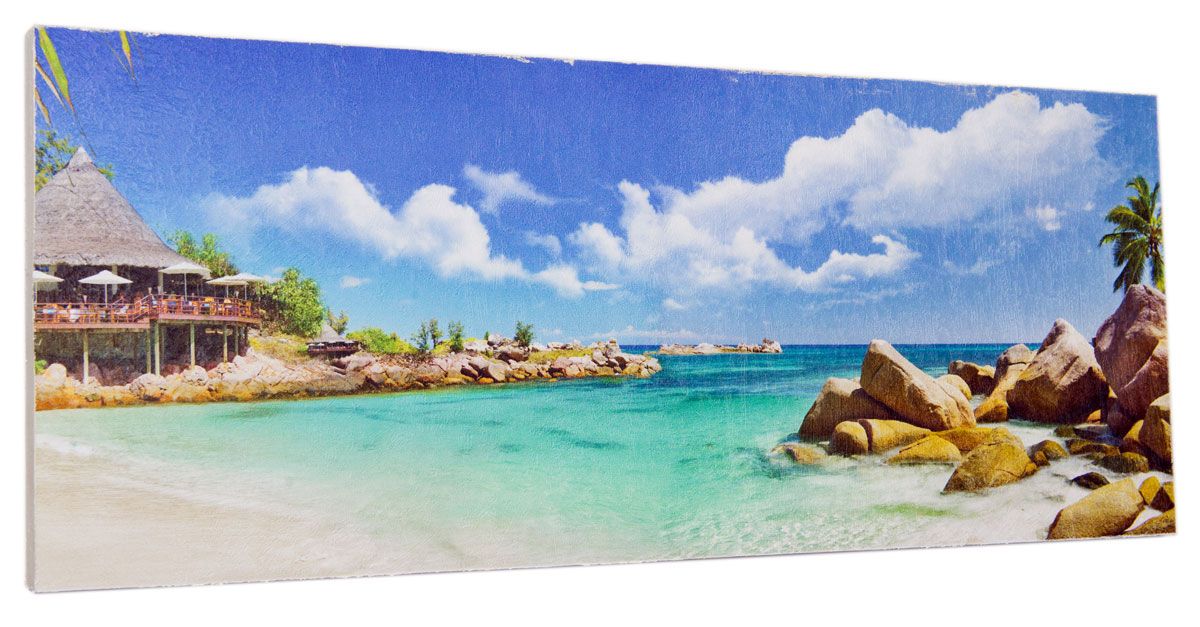 Картина Mister Poster Райский остров, 60 х 24 см0333-24-60 Картина Mister Poster Райский остров, 60 х 24 см0333-24-60Картина Mister Poster - это высококачественная репродукция на деревянной раме. Лицевая поверхность имитирует штукатурку или натуральный холст, края окрашены вручную специальным декоративным составом.Современные технологии, уникальное оборудование и оригинальные чернила, используемые при изготовлении, делают постер устойчивым к выцветанию, а также гарантируют стойкость к воздействию негативных внешних факторов. Интерьер дома и офиса, в котором находится человек, в значительной степени влияет на его настроение и работоспособность. Правильное оформление интерьера создает благоприятный психологический климат, улучшает настроение и мотивирует. Добавьте «красок» в ваш интерьер и, возможно, в вашу жизнь.