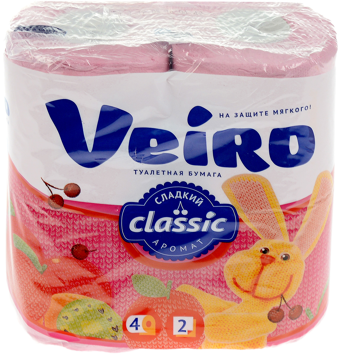 Бумага туалетная Veiro Classic, двухслойная, цвет: розовый, 4 рулона391602 Бумага туалетная Veiro Classic, двухслойная, цвет: розовый, 4 рулона391602Туалетная бумага Veiro Classic, выполненная изнатуральной целлюлозы, обеспечиваетпревосходный комфорт и ощущение чистоты исвежести. Необыкновенно мягкая, но в тоже времяпрочная, бумага не расслаивается и отрываетсястрого по линии перфорации, не вызывает аллергиии раздражения.Двухслойные листы имеют рисунок с перфорацией. Количество слоев: 2.Количество листов: 140 шт.Размер листа: 12,5 х 9,5 см.Длина намотки: 17,5 м.Состав: 100% целлюлоза.