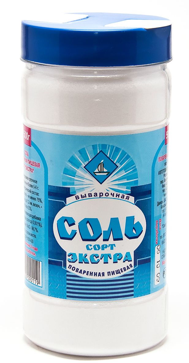 Salina соль экстра, 500 г1824 Salina соль экстра, 500 г1824Пищевая выварочная соль Salina Экстра производится по технологии вакуумного упаривания рассола. Такая технология позволяет избавиться от посторонних примесей и обеспечивает содержание основного вещества - хлористого натрия (NaCl) до 99%. Благодаря глубокой степени очистки исходного рассола и специальным приемам ведения технологического процесса его упаривания, удается в 50-70 раз снизить содержание посторонних компонентов в пищевой соли, по сравнению с содержанием их в исходном сырье.Уважаемые клиенты! Обращаем ваше внимание, что полный перечень состава продукта представлен на дополнительном изображении.