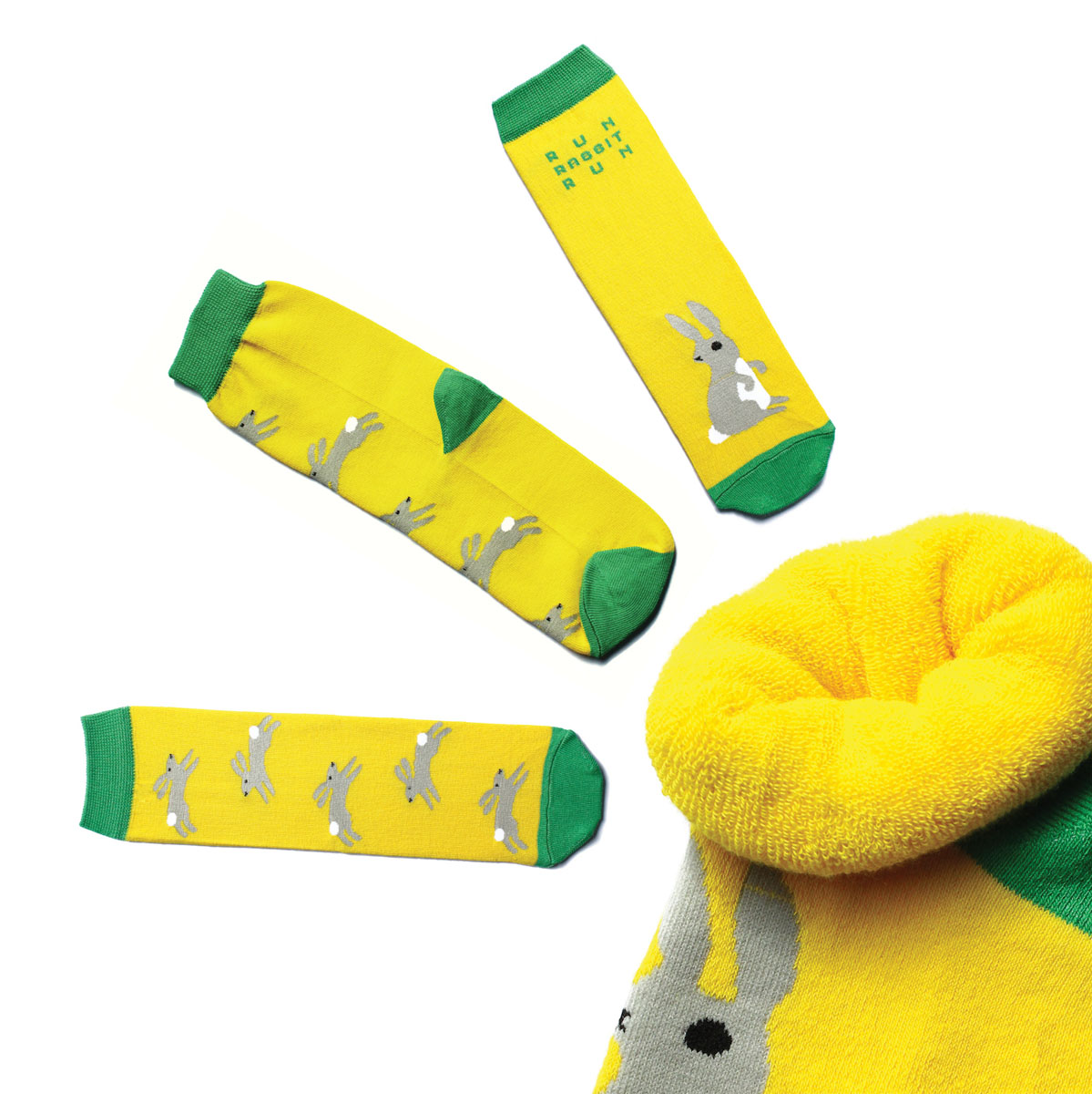 Носки мужские Big Bang Socks, цвет: желтый. n233. Размер 40-44n233 Носки мужские Big Bang Socks, цвет: желтый. n233. Размер 40-44n233Яркие носки Big Bang Socks изготовлены из высококачественного хлопка с добавлением полиамида и эластана, которые обеспечивают отличную посадку. Модель с удлиненным паголенком оформлена оригинальным принтом с изображением зайцев. Широкая резинка плотно облегает ногу и обеспечивает комфорт, не сдавливая ее. Внутренняя ворсистая поверхность обеспечит комфорт и тепло.