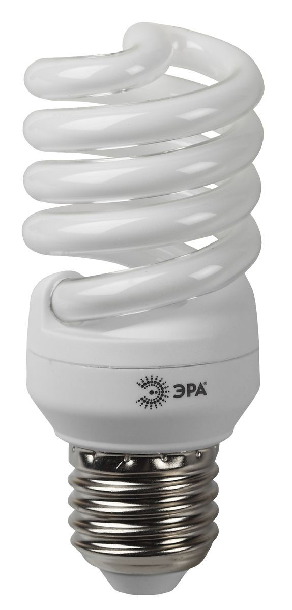 Лампа энергосберегающая ЭРА, мягкий белый свет, цоколь E27, 15 W5055398637845 Лампа энергосберегающая ЭРА, мягкий белый свет, цоколь E27, 15 W5055398637845Энергосберегающая лампа ЭРА - традиционная энергосберегающая лампа, экономит до 80% электроэнергии и на 20% сокращает коммунальные платежи. Срок службы до 12000 часов.Сопоставимые размеры с обычной лампой накаливания.Адаптивная система зажигания обеспечивает мгновенное включение и плавный разогрев лампы за 1 мин. Надежное зажигание и стабильная светоотдача при температуре от -25°С до +50°С.Не нагревается до высоких температур и может использоваться в любых светильниках. Высокий коэффициент цветопередачи, Ra>82. Отсутствие искажения цвета освещаемых объектов.Повышенная светоотдача. Используется качественный люминофор. Технология superbright.