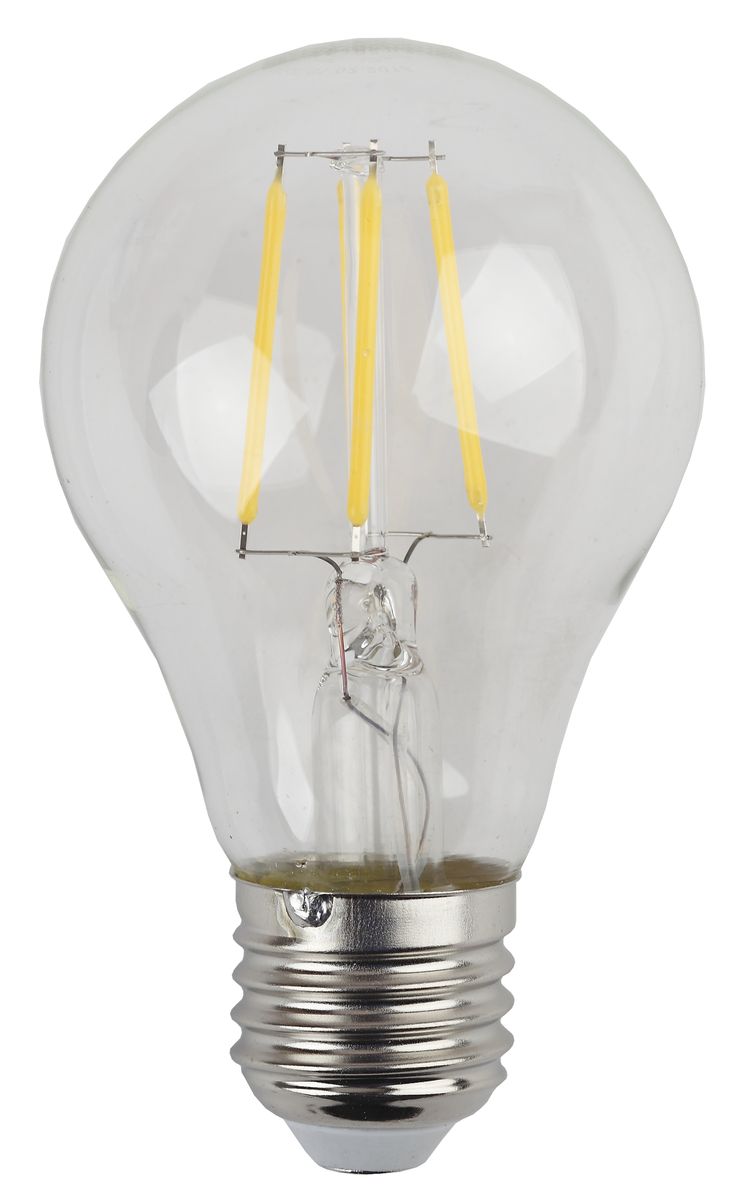 Лампа светодиодная ЭРА F-LED, цоколь E27, 170-265V, 5W, 4000К5055945528985 Лампа светодиодная ЭРА F-LED, цоколь E27, 170-265V, 5W, 4000К5055945528985Светодиодная лампа ЭРА F-LED является самым перспективным источником света. Основным преимуществом данного источника света является длительный срок службы и очень низкое энергопотребление, так, например, по сравнению с обычной лампой накаливания светодиодная лампа служит в среднем в 50 раз дольше и потребляет в 10-15 раз меньше электроэнергии. При этом светодиодная лампа практически не подвержена механическому воздействию из-за прочной конструкции и позволяет получить любой цвет светового потока, что, несомненно, расширяет возможности применения и позволяет создавать новые решения в области освещения.Максимально похожа на лампу накаливания, может использоваться в дизайнерских интерьерах. Угол рассеивания светового потока 360 градусов.