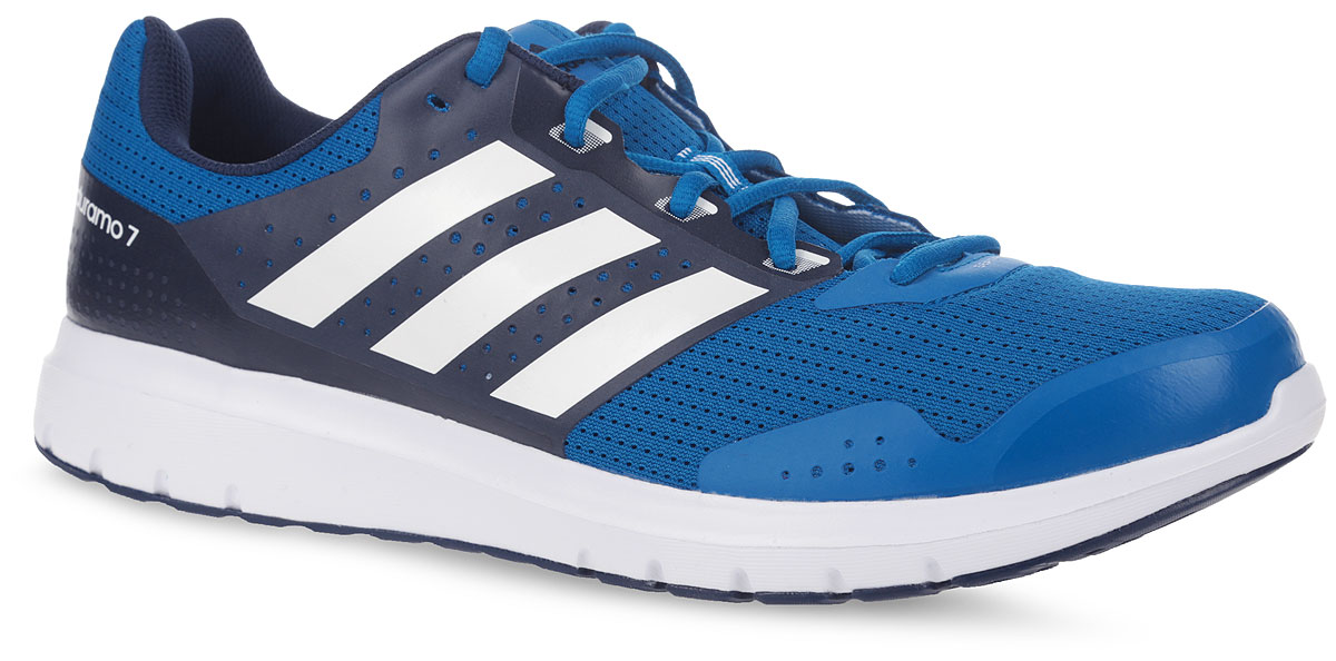 Кроссовки мужские для бега adidas Performance Duramo 7 m, цвет: темно-синий, синий. AQ6494. Размер 11 (44,5)AQ6494 Кроссовки мужские для бега adidas Performance Duramo 7 m, цвет: темно-синий, синий. AQ6494. Размер 11 (44,5)AQ6494Модные мужские кроссовки Duramo 7 от adidas Performance придутся вам по душе. Верх,выполненный из сетчатого дышащего текстиля, дополнен бесшовными накладками из ПВХ.Одна из боковых сторон и язычок оформлены названием и логотипом бренда, другая сторона -названием модели. Подкладка из текстиля не натирает. Стелька Ortholite из материала ЭВА стекстильной поверхностью комфортна при движении. Классическая шнуровка с прорезиненнойпанелью надежно фиксирует модель на ноге. Легкая промежуточная подошва из материала ЭВАобладает высокой износостойкостью и обеспечивает идеальную амортизацию. Резиноваяподошва с протектором гарантирует идеальное сцепление с любыми поверхностями. Такиекроссовки - отличный вариант для бега на короткие и длинные дистанции.