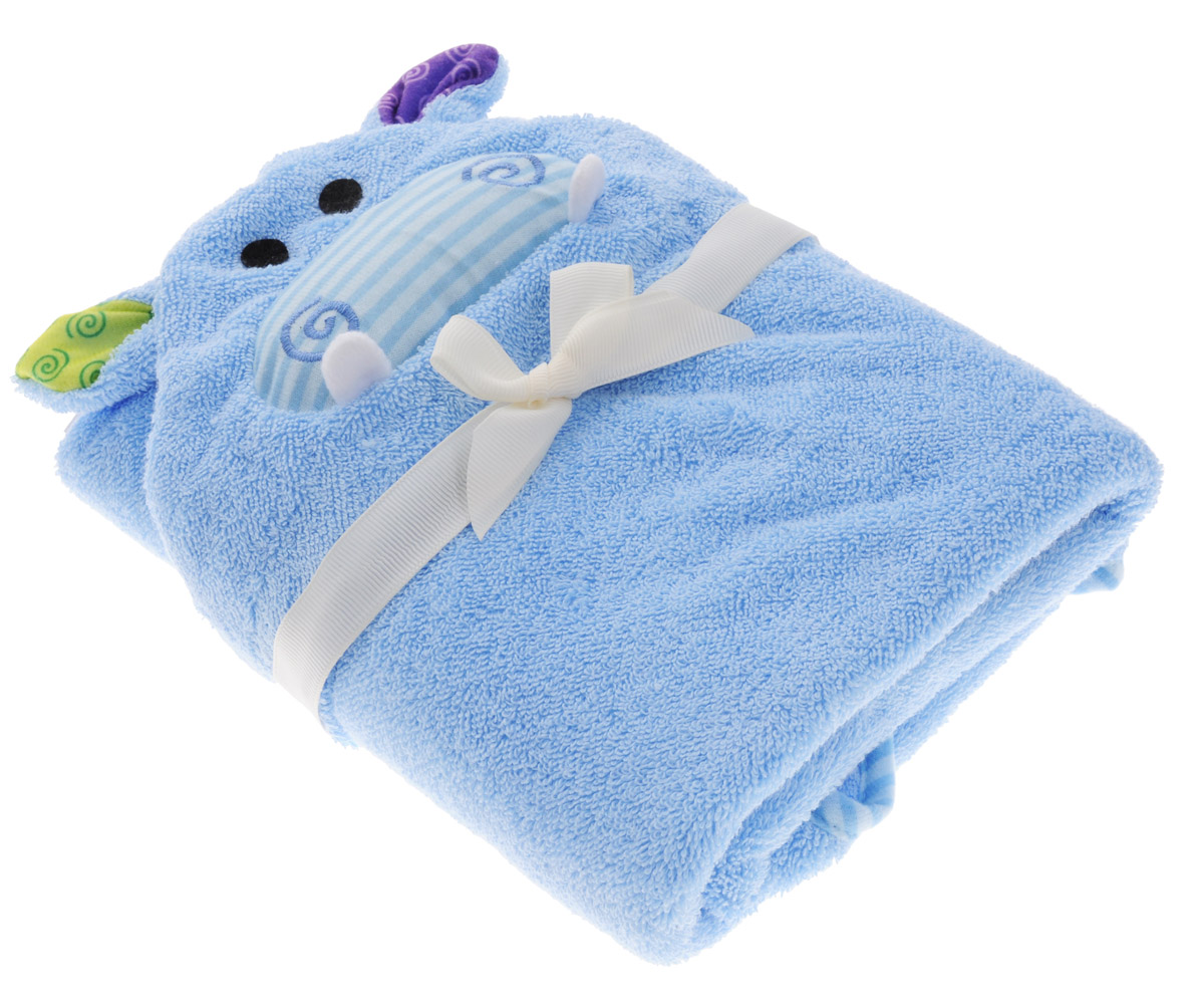 Zoocchini Полотенце с капюшоном Бегемотик Генри 76 х 76 см00552 Zoocchini Полотенце с капюшоном Бегемотик Генри 76 х 76 см00552Вашему малышу будет сухо и уютно, а выглядеть он будет таким милым после купания в мягком и отлично впитывающем махровом полотенце с капюшоном Zoocchini Бегемотик Генри! Большое полотенце с уютным капюшоном подарит дружеское объятие, которое понравится детям и родителям.Идеально для малышей до 18 месяцев.Уход: ручная или машинная стирка при температуре не выше 30 °C, нельзя отбеливать, сушить при низкой температуре.