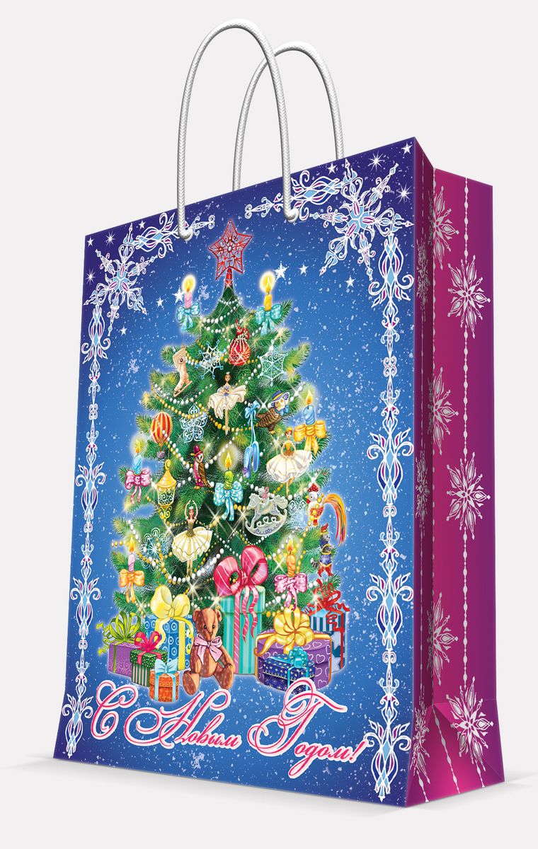 Пакет подарочный Magic Time Пушистая елочка, 26 х 32,4 х 12,7 см42001 Пакет подарочный Magic Time Пушистая елочка, 26 х 32,4 х 12,7 см42001Подарочный пакет Magic Time Пушистая елочка, изготовленный из плотной бумаги, станет незаменимым дополнением к выбранному подарку. Пакет выполнен с глянцевой ламинацией, что придает ему прочность, а изображению - яркость и насыщенность цветов. Для удобной переноски на пакете имеются две ручки из шнурков.Подарок, преподнесенный в оригинальной упаковке, всегда будет самым эффектным и запоминающимся. Окружите близких людей вниманием и заботой, вручив презент в нарядном, праздничном оформлении.Плотность бумаги: 140 г/м2.