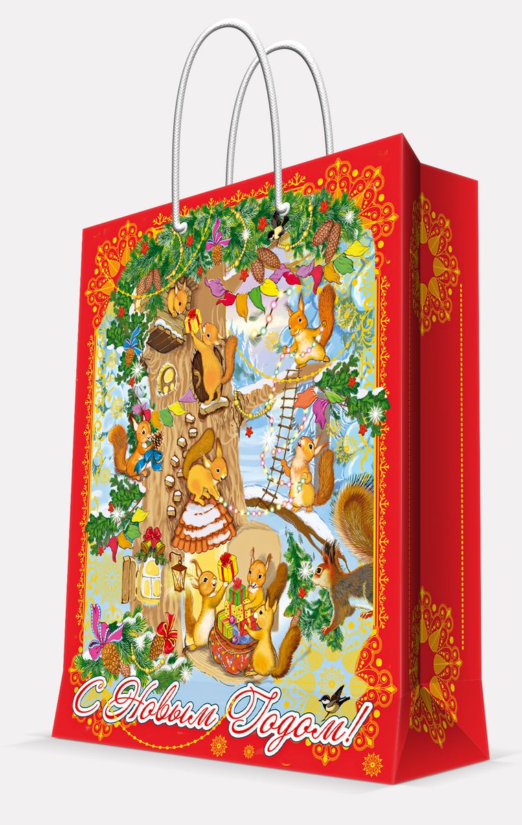 Пакет подарочный Magic Time Белочки, 26 х 32,4 х 12,7 см42011 Пакет подарочный Magic Time Белочки, 26 х 32,4 х 12,7 см42011Подарочный пакет Magic Time Белочки, изготовленный из плотной бумаги, станет незаменимым дополнением к выбранному подарку. Пакет выполнен с глянцевой ламинацией, что придает ему прочность, а изображению - яркость и насыщенность цветов. Для удобной переноски на пакете имеются две ручки из шнурков.Подарок, преподнесенный в оригинальной упаковке, всегда будет самым эффектным и запоминающимся. Окружите близких людей вниманием и заботой, вручив презент в нарядном, праздничном оформлении.Плотность бумаги: 140 г/м2. УВАЖАЕМЫЕ КЛИЕНТЫ!Обращаем ваше внимание на возможные изменения цвета ручек изделия. Поставка осуществляется в зависимости от наличия на складе.