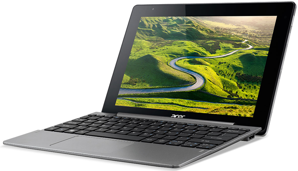 Acer Aspire Switch 10 V (SW5-014-1799)NT.G62ER.001 Acer Aspire Switch 10 V (SW5-014-1799)NT.G62ER.001Acer Aspire Switch 10 V - это мощный и стильный планшет-трансформер с металлическим корпусом. Механизм крепления Acer Snap Hinge 2 улучшен по сравнению с шарнирами предыдущих моделей благодаря конструкции направляющей плоскости. Эта конструкция позволяет быстро и удобно подключать или отсоединять клавиатуру. Переключайтесь между четырьмя режимами: ноутбук, планшет, презентация (идеально для кухни или небольшого столика) и дисплей.Устройство снабжено портом USB-C, который обеспечивает высокую скорость передачи данных. Это позволяет передавать сжатые данные на внешние устройства. Невероятная скорость передачи данных для эффективной работы.Switch 10 V выглядит утонченно и профессионально. На блестящий металлический корпус нанесен утонченный текстурированный узор, который делает устройство невероятно привлекательным и впечатляющим.Благодаря процессору Intel Atom x5 это устройство 2-в-1 может справиться даже с самыми ресурсоемкими задачами. Процессор обеспечивает превосходное качество графики и производительность игр, а также улучшенную энергоэффективность.Мощный процессор работает с аппаратными средствами 802.11a/b/g/n MIMO, чтобы обеспечить невероятно быструю загрузку файлов, а также плавный просмотр веб-страниц и трансляцию видео. А Bluetooth 4.0 обеспечит сверхбыстрое подключение ближнего действия.Windows 10 не только сочетает в себе лучшие функции Windows 7 и Windows 8.1, но и добавляет несколько полезных улучшений. Меню Пуск вернулось на свое прежнее место — в левом нижнем углу экрана.Технология Acer SwitchLock позволяет установить связь между клавиатурой и планшетом. Для обеспечения дополнительной защиты данные на жестком диске клавиатуры будут автоматически заблокированы при отсоединении планшета и разблокированы при его подключении.Среди других преимуществ этого устройства 2-в-1 его яркий дисплей диагональю 10,1 дюйма (Full HD с IPS и технологией Zero Air Gap) с прочным стеклом Gorilla Glass, двумя камерами, двумя расположенными спереди динамиками с технологией Dolby Audio, дополнительным активным пером Active Stylus для рисования и рукописного ввода, а также множество других функций!Планшет сертифицирован EAC и имеет русифицированный интерфейс, меню и Руководство пользователя.