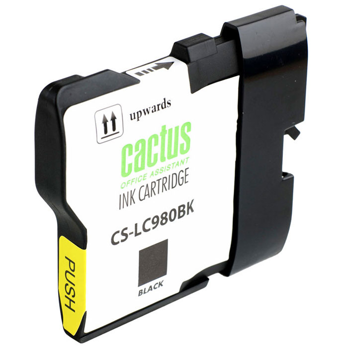 Cactus CS-LC980BK, Black картридж струйный для Brother DCP-145C/165C/MFC-250C/290CCS-LC980BK Cactus CS-LC980BK, Black картридж струйный для Brother DCP-145C/165C/MFC-250C/290CCS-LC980BKКартридж Cactus CS-LC980BK для струйных принтеров Brother DCP-145C/165C/MFC-250C/290C.Расходные материалы Cactus для струйной печати максимизируют характеристики принтера. Обеспечивают повышенную чёткость цвета и плавность переходов оттенков и полутонов, позволяют отображать мельчайшие детали изображения. Обеспечивают надежное качество печати.