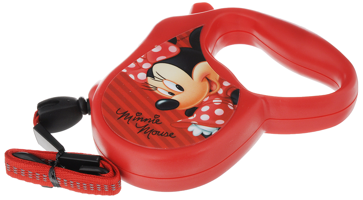 Поводок-рулетка Triol Disney. Minnie, для собак до 12 кг, цвет: красный, 3 мWD1003 Поводок-рулетка Triol Disney. Minnie, для собак до 12 кг, цвет: красный, 3 мWD1003Поводок-рулетка Triol Disney. Minnie, выполненный из пластика, обеспечит безопасность вам и вашему любимцу.Благодаря специальному покрытию ручки и надежному замку вы сможете полностью контролировать свою собаку на прогулке. Теперь вам не придется за ней бегать. Вы можете просто ослабить фиксатор, и лента будет вытягиваться по всей длине поводка и автоматически приспосабливаться к движениям вашей собаки до того момента, пока вы не нажмете на кнопку блокировки.Длина ленты: 3 м.Максимальная нагрузка: 12 кг.