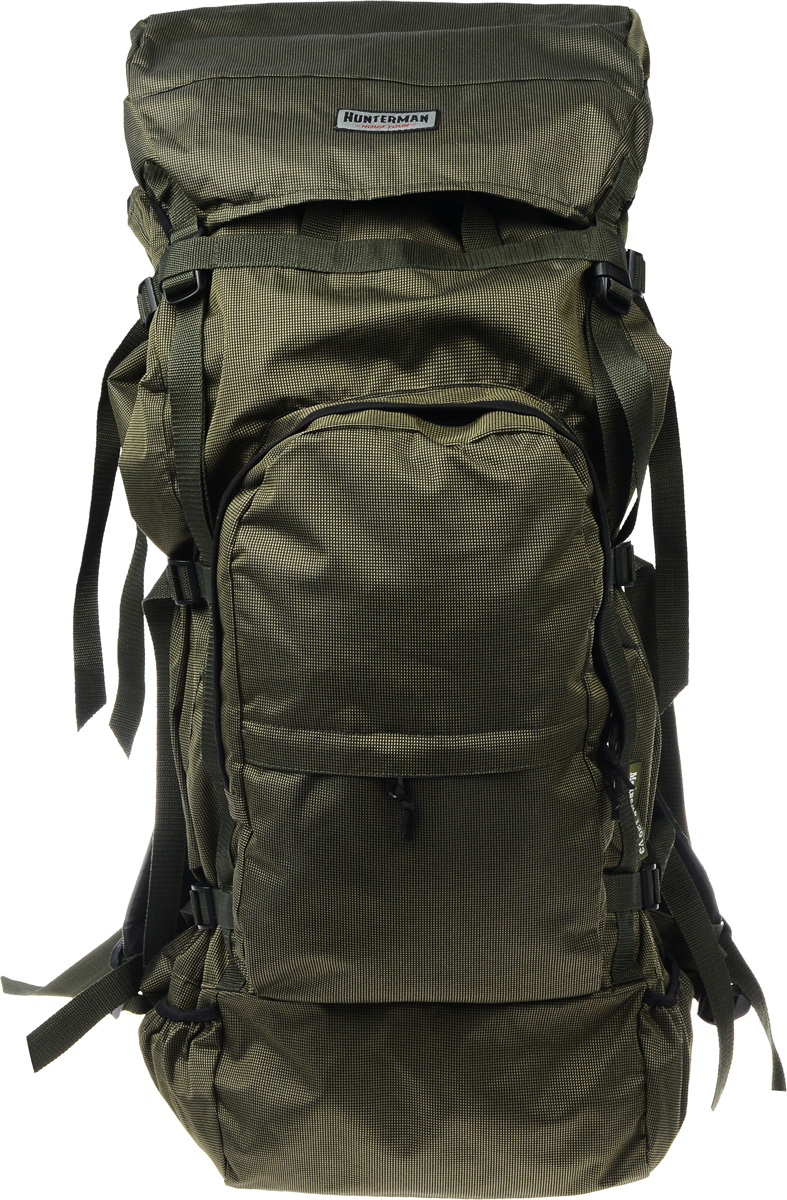 Рюкзак для охоты и рыбалки Nova Tour Медведь 120 V3, цвет: зеленый, черный, 120 л