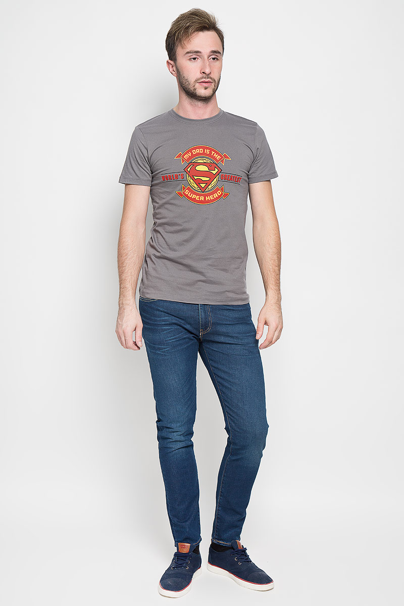 Футболка мужская RHS Superman, цвет: серый. 44691. Размер M (48)44691 Футболка мужская RHS Superman, цвет: серый. 44691. Размер M (48)44691Оригинальная мужская футболка RHS Superman, выполненная из высококачественного хлопка, обладает высокой теплопроводностью, воздухопроницаемостью и гигроскопичностью, позволяет коже дышать. Модель с короткими рукавами и круглым вырезом горловины, оформлена крупным принтом спереди на тематику известного комикса Superman. Горловина дополнена эластичной трикотажной резинкой.Идеальный вариант для тех, кто ценит комфорт и качество.