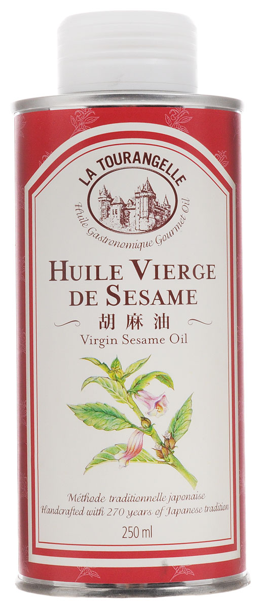 La Tourangelle Sesame Virgin Oil масло кунжутное нерафинированное, 250 мл3245270000665 La Tourangelle Sesame Virgin Oil масло кунжутное нерафинированное, 250 мл3245270000665Масло La Tourangelle Sesame Virgin Oil изготовлено из высококачественных обжаренных семян кунжута в сотрудничестве с одним из старейших маслозаводов Японии. Кунжутное масло используют при приготовлении маринадов для мяса и рыбы. Это масло также идеально подходит к китайскому салату с курицей, а его смесь с рисовым уксусом, свежим тертым имбирем и горчицей станет прекрасной заправкой для самых разнообразных салатов из свежей зелени и овощей. Масло можно подогревать до средних температур. Входящий в состав кунжутного масла комплекс Омега-6 и Омега-9 жирных кислот способствует улучшению работы сердечно-сосудистой, половой, эндокринной и нервной систем, нормализации жирового обмена и уровня сахара в крови, укреплению иммунитета, снижению риска развития онкологических заболеваний, а также нейтрализует негативное влияние на организм человека разного рода вредных веществ (шлаки, токсины, канцерогены, радионуклиды, соли тяжелых металлов).