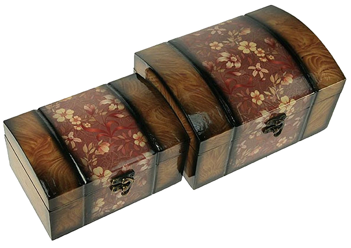 Набор сундучков Roura Decoracion, 20 х 17 х 11 см, 2 шт. 3467134671 Набор сундучков Roura Decoracion, 20 х 17 х 11 см, 2 шт. 3467134671Набор сундучков Roura Decoracion станет полезным и особо желанным подарком для женщин, так как в них можно хранить что угодно, будь то инструменты для рукоделия, украшения или просто маленькие женские секреты..Набор состоит из двух предметов. Правила ухода: регулярно удалять пыль сухой, мягкой тканью.