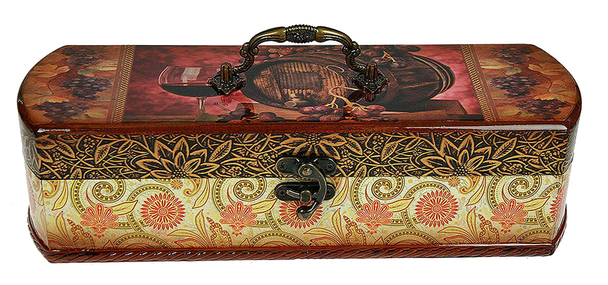 Шкатулка Roura Decoracion Сундучок, под бутылку, 36 х 12 х 10 см. 3477934779 Шкатулка Roura Decoracion Сундучок, под бутылку, 36 х 12 х 10 см. 3477934779Шкатулка Roura Decoracion Сундучок предназначена для хранения бутылок с вином. Она не оставит равнодушным ни одного любителя оригинальных вещей. Данная модель надежно закрывается на металлический замок. Сочетание оригинального дизайна и функциональной вещи.