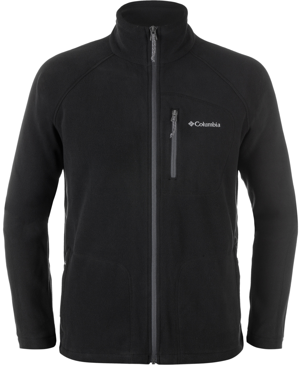 Толстовка мужская Columbia Fast Trek II, цвет: черный. 1420421-010. Размер M (46/48)1420421-010 Толстовка мужская Columbia Fast Trek II, цвет: черный. 1420421-010. Размер M (46/48)1420421-010Мужская флисовая толстовка подходит для активного отдыха и как вариант на каждый день. Модель можно носить как самостоятельно, так и в качестве среднего слоя в холодную погоду.Флис - это очень удачный материал для одежды, которая направлена на удержание тепла, ведь ткань даже в мокром состоянии сохраняет свои теплоизоляционные свойства. Застежка-молния помогает контролировать воздухообмен. Воротник-стойка защитит шею от продувания ветром. Эластичная ткань и рукава реглан не стесняют движений. Карманы на молниях для надежного хранения мелочей.