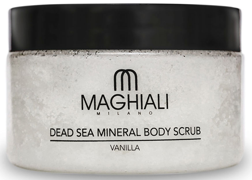 Maghiali Скраб для тела Dead sea Mineral, ваниль, 250 млУТ-00000158 Maghiali Скраб для тела Dead sea Mineral, ваниль, 250 млУТ-00000158Содержит 100% соль Мертвого моря, обогощенную 27 витаминами и минералами Мертвого моря, а также кунжутное масло и масло семян жожоба, которые обеспечивают продолжительное увлажнение кожи. Скраб позволяет устранить омертвевшие клетки и загрязнения, скопившиеся в порах кожи, делая ее гладкой и приятной на ощупь. Особенно рекомендуется для придания мягкости ступням.